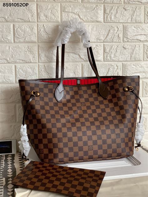 louis vuitton red inside bag.